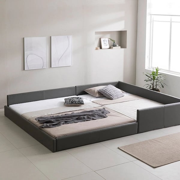 [인홈] 라온 슬림형 저상형 침대 SS + Q