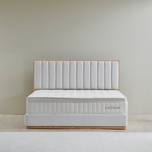 [라클라우드] 시에스타 호텔식 침대 프레임+매트리스 세트 (SS) (네추럴 오크)